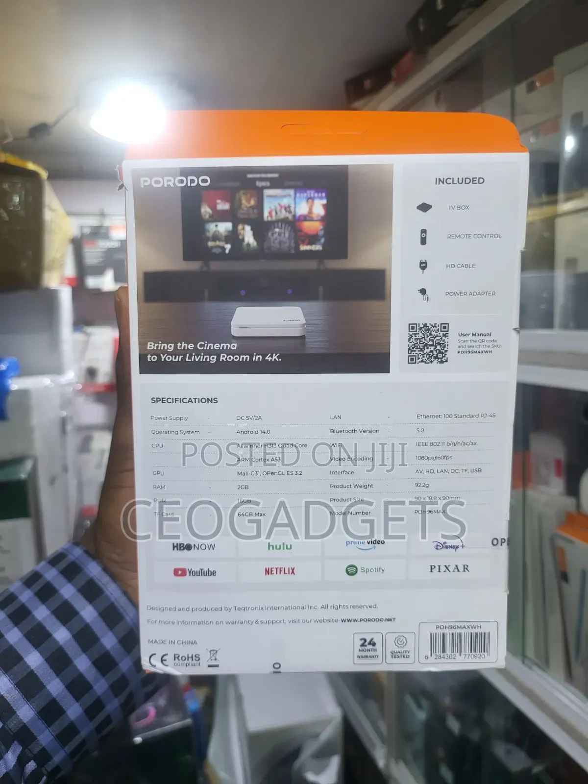 Porodo Echobox Android Tv Box