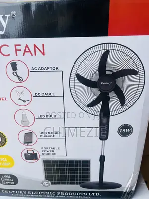 Century 15watts Light Solar Fan With 20watts Panel Inverter Friendly