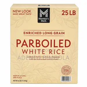 Member’S Mark Parboiled White Rice 25lb 11.34kg, Non-Sticky Long Grain