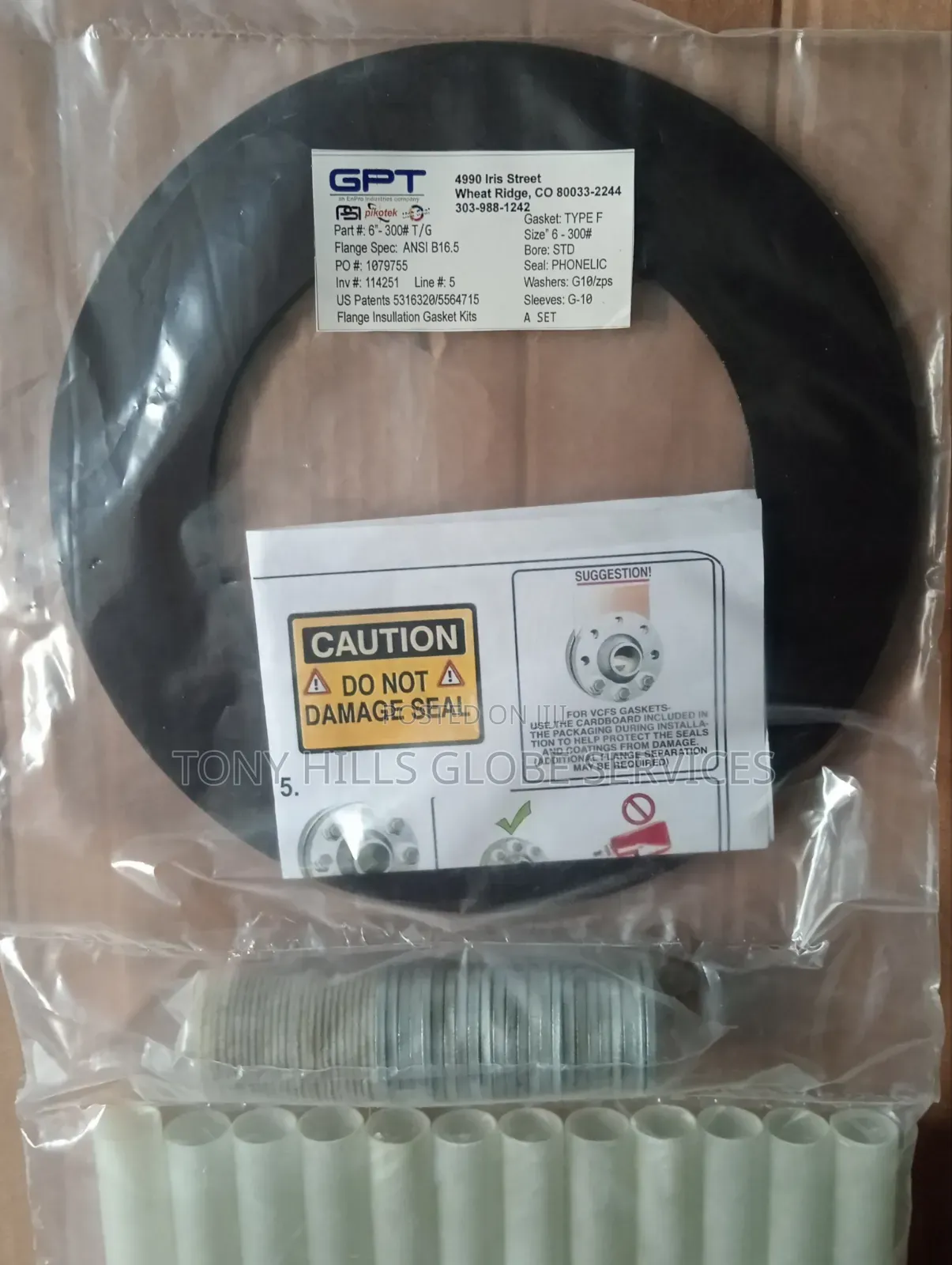 6x300 Insolation Gasket Kit Phenolic