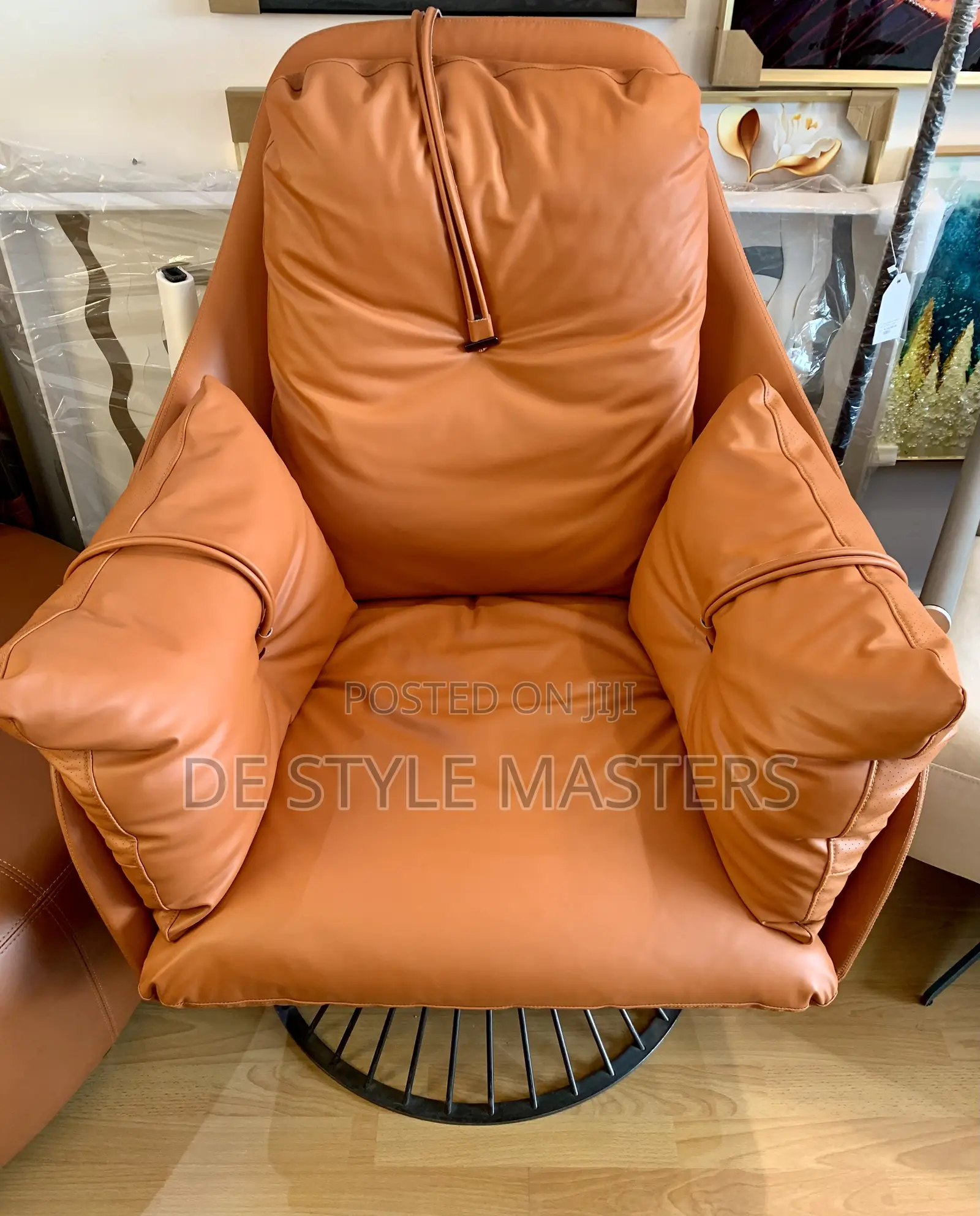 Luxury Leather Accent Chair