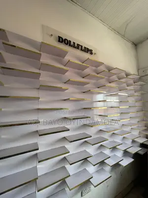 90 Steps Wall Mounted Shoe Display Rack for Sale at Idi-Ape, Ibadan