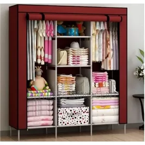 Large 3-column Portable Foldable Wardrobe Clothes Organizer