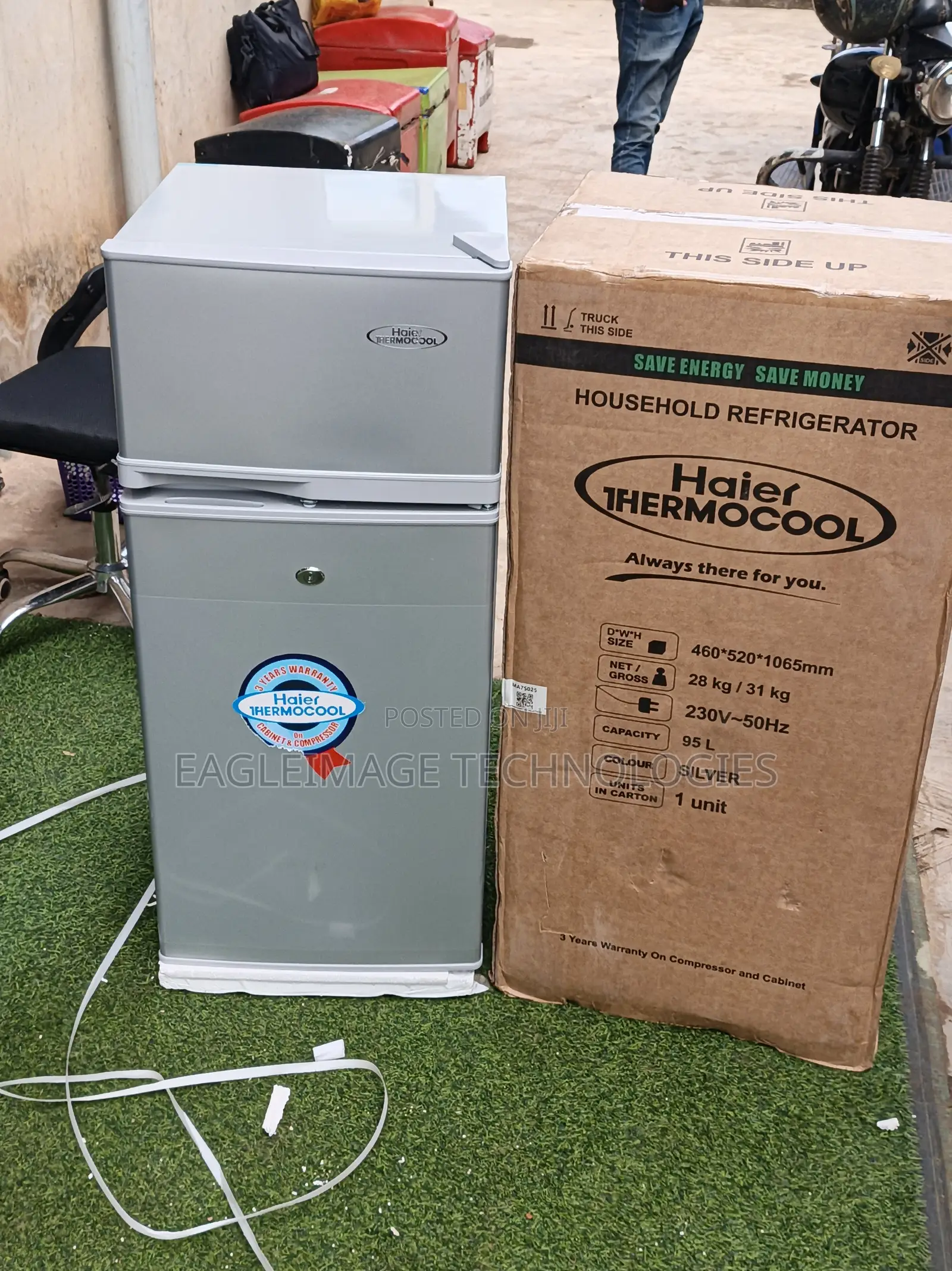 Authentic Haier Thermocool Double Door (95l) - HRF-95bex