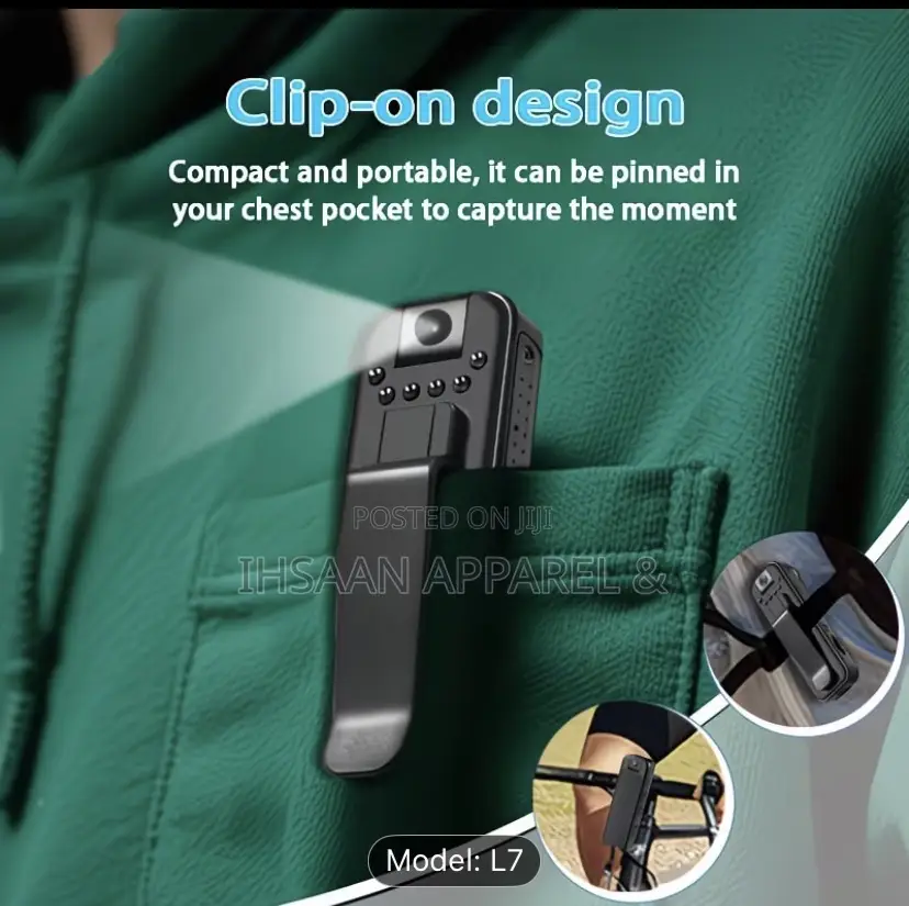 Smart Video Recorder: 1080p Mini Camera, 180° Rotating Lens