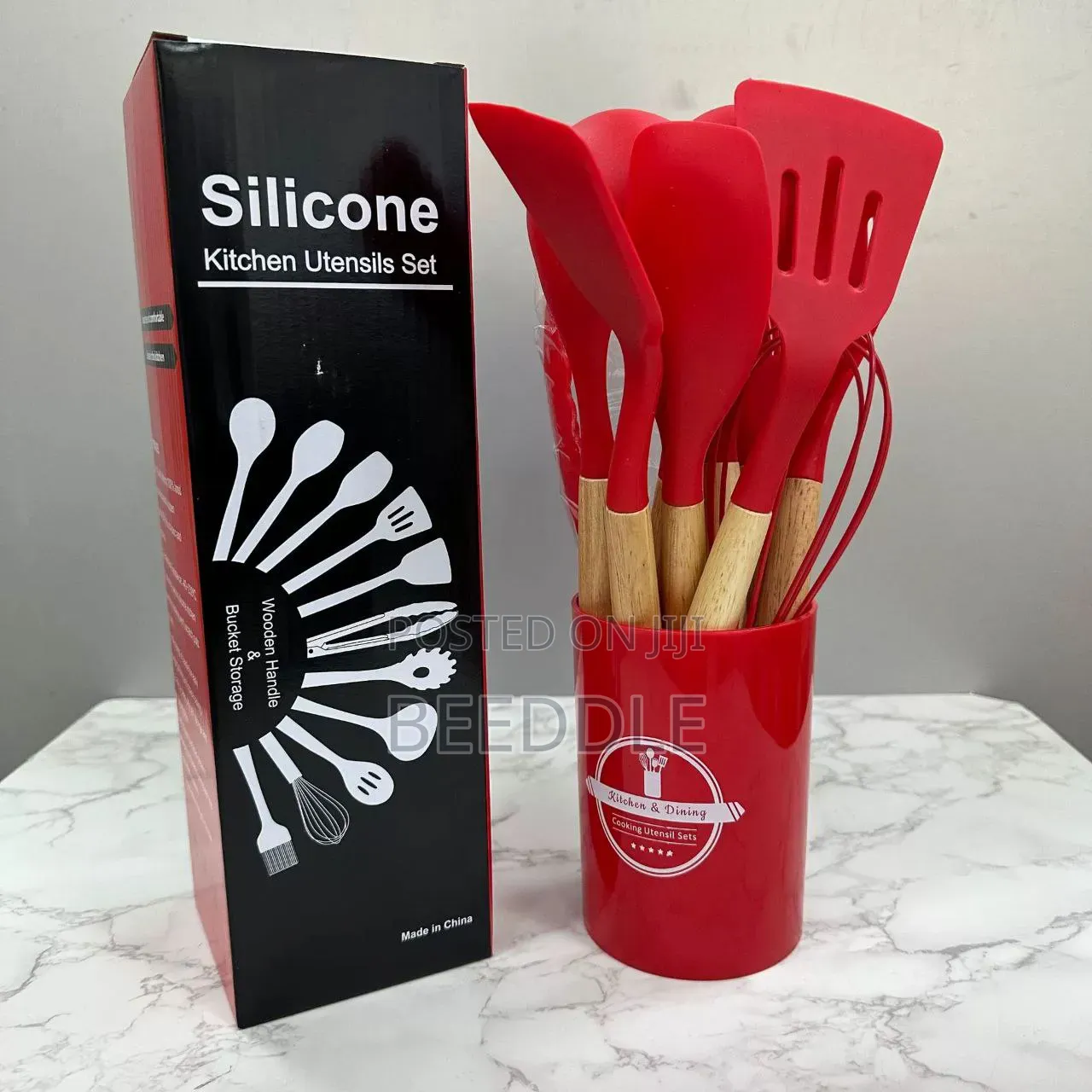 12pcs Silicon Cooking Spoon Set