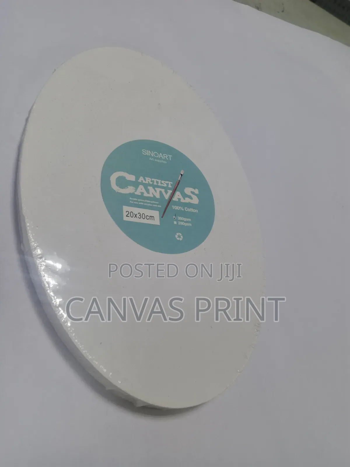Oval Stretched Canvas