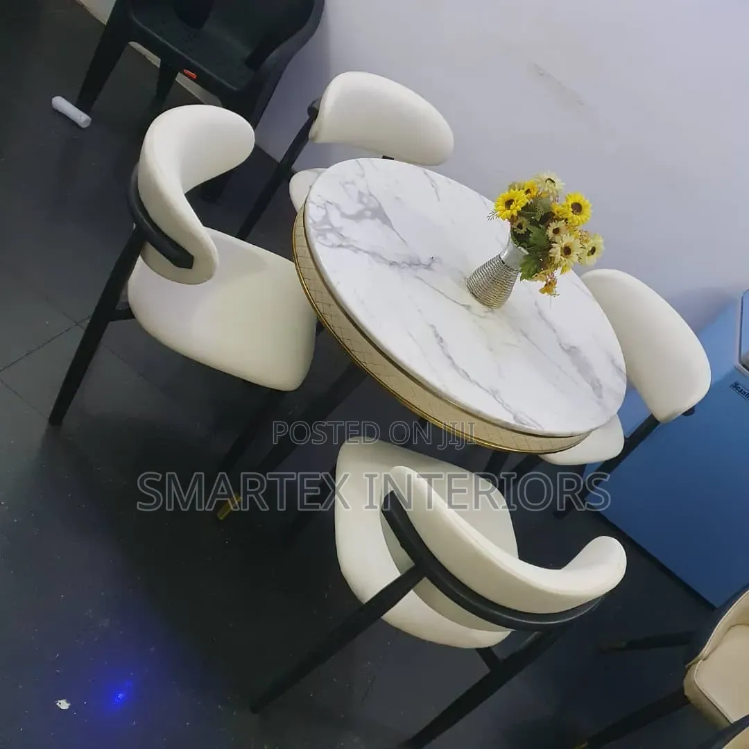 Round Marble Top Table With Chairs