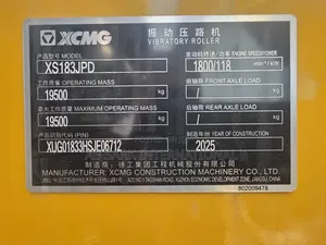 XCMG Xs183jpd 18 Tons Roller