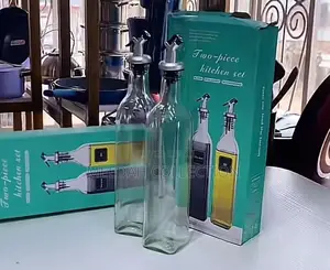2-Piece Luxury Glass Oil Vinegar Dispenser Set – 500ml