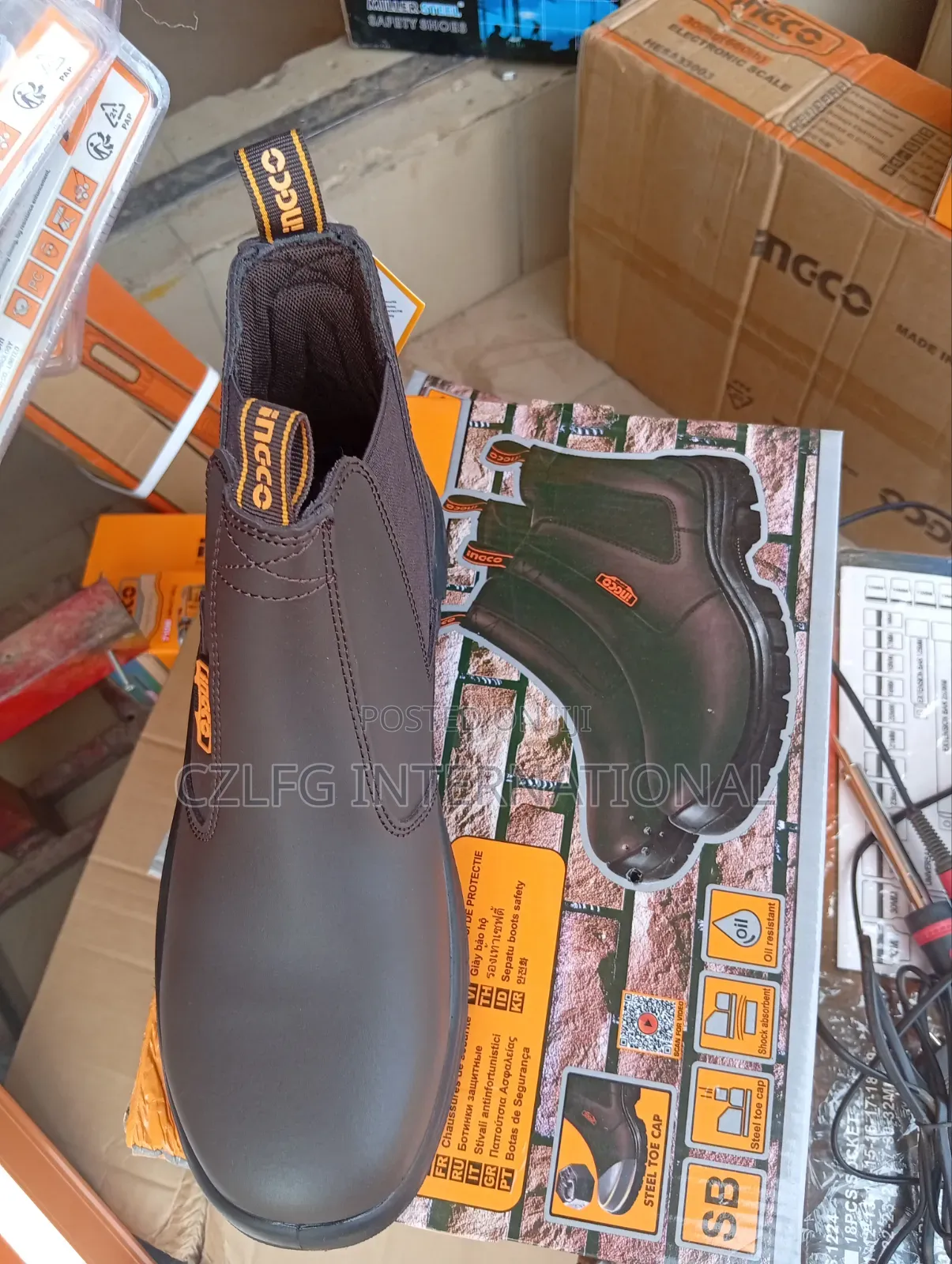 Laceless Ingco Safety Boot