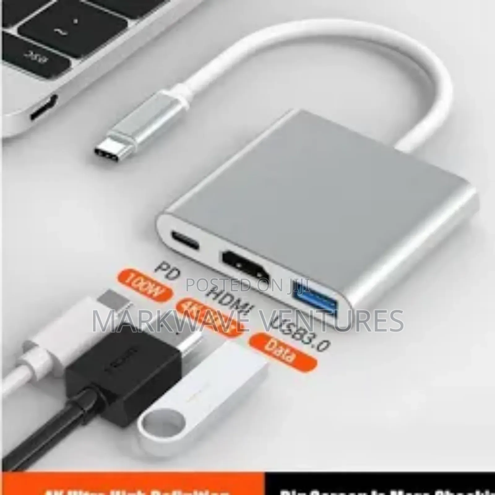 3 in 1 Type C Adapter,/Hub/Docking Station