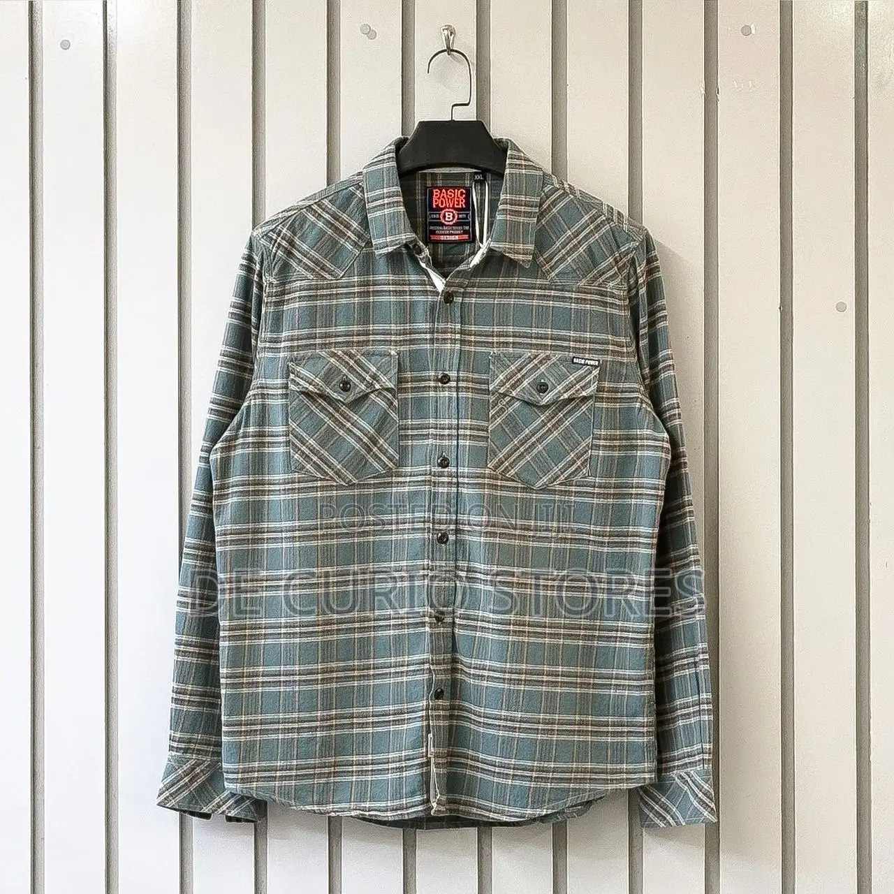 Multi-Line Flannel Plaid Longsleeve Shirt