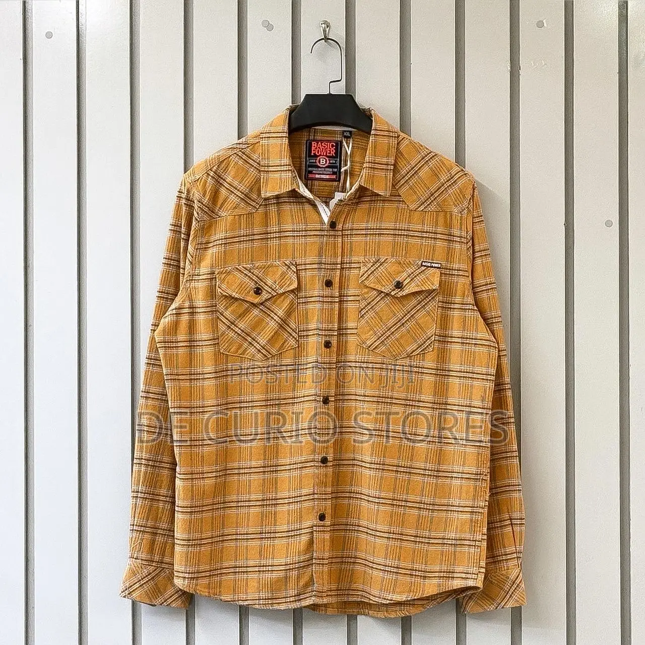 Multi-Line Flannel Plaid Longsleeve Shirt