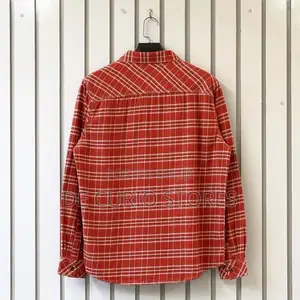 Multi-Line Flannel Plaid Longsleeve Shirt