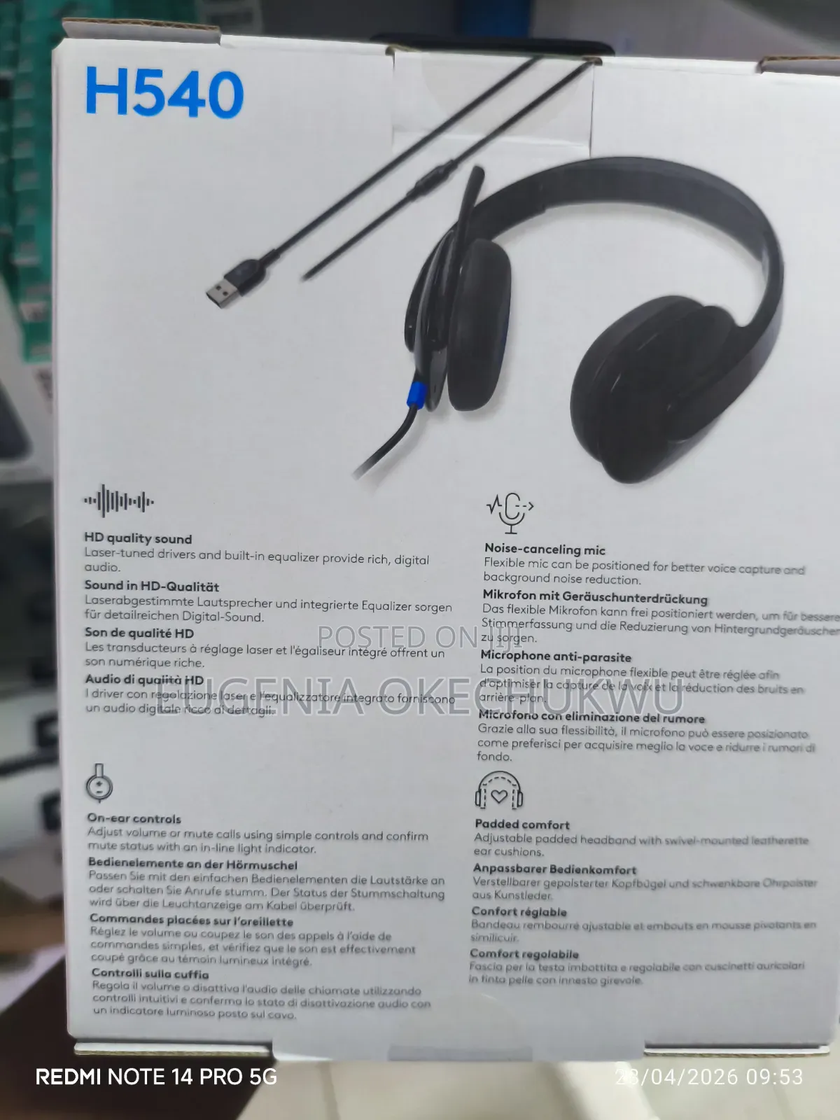 Logitech Headphones H540