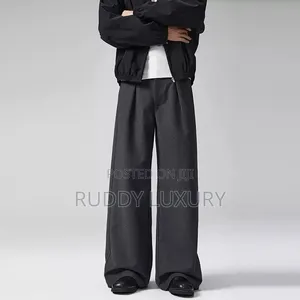 Classic Tailored Wide-Leg Trousers