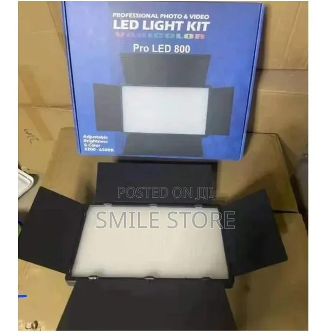 Led 800 Pro Photo Video Light Kit Varicolor + Tripod Stand