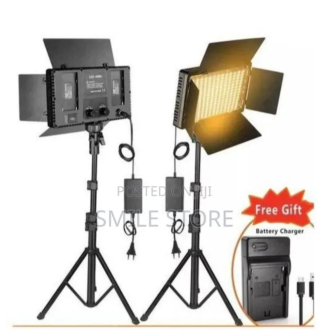 Led 800 Pro Photo Video Light Kit Varicolor + Tripod Stand