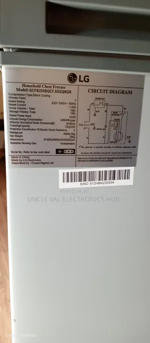 Lg Original Chest Freezer 198l