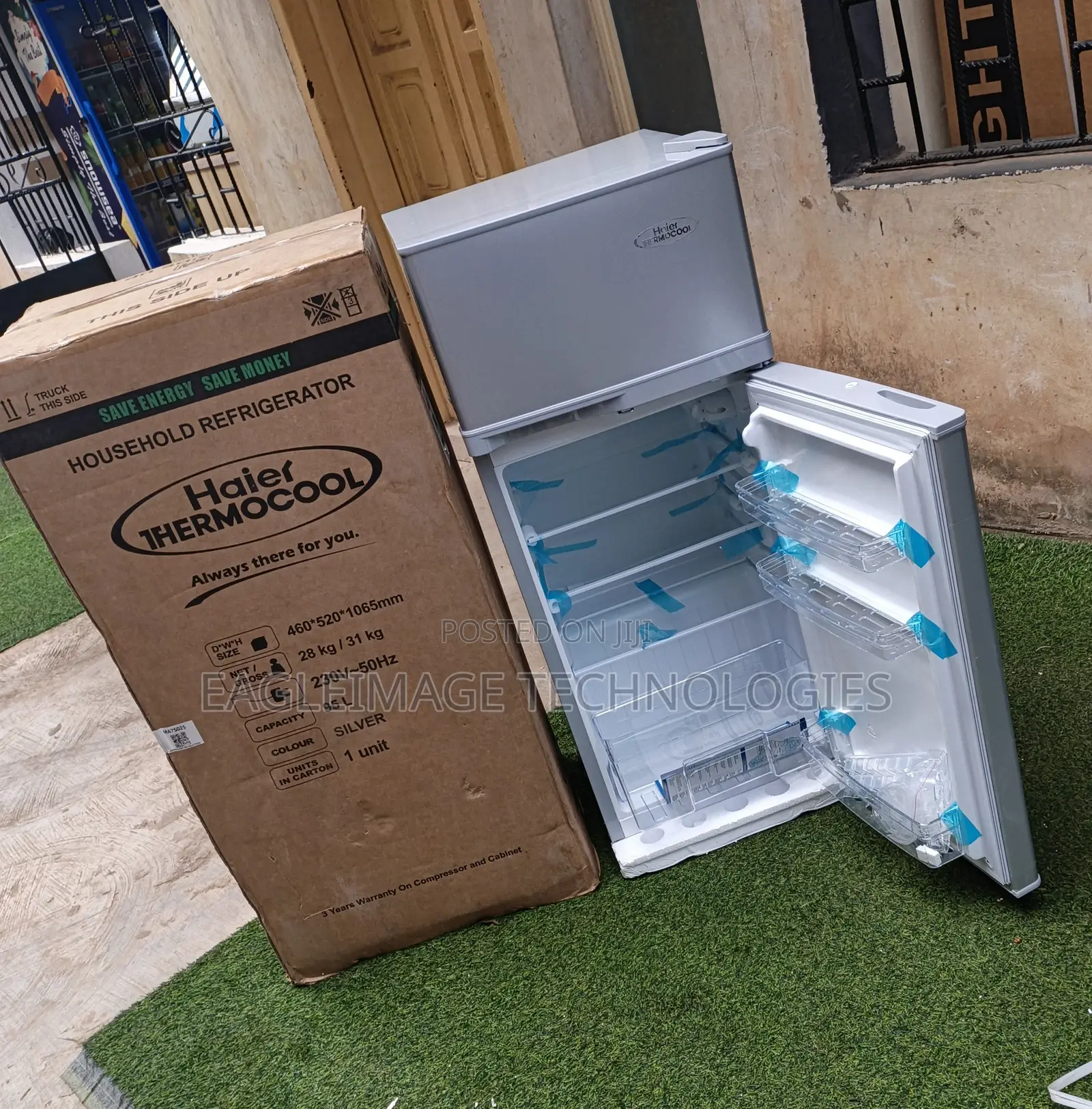 Clean and New 95l Haier Thermocool Double Door Fridge