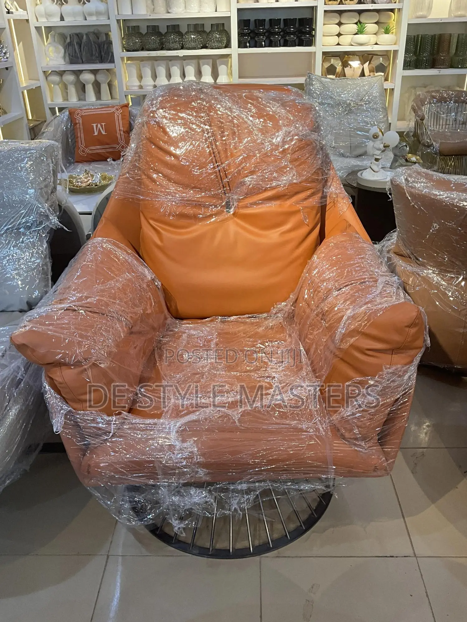 Luxury Leather Accent Chair