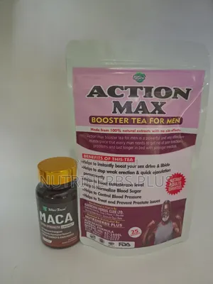 Winstown Maca Extra Strength Capsules+Action Max Booster Tea For Men