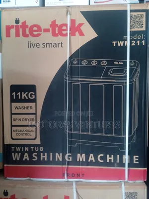 Rite-Tek 11kg Twin Tub Manual Washing Machine