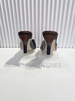 Orange Blue Stoned Mules