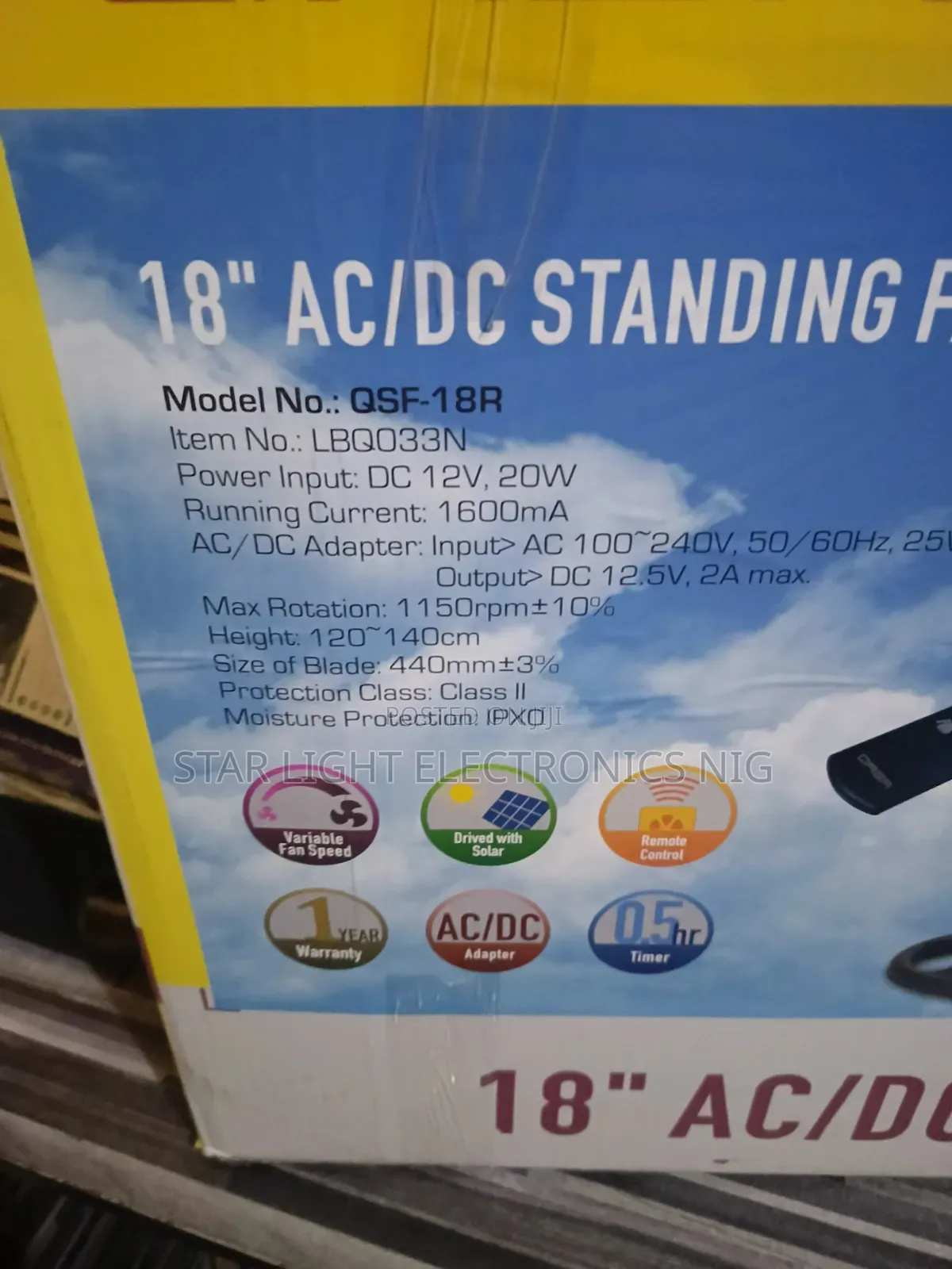 5 Blades Acdc Qasa Fan