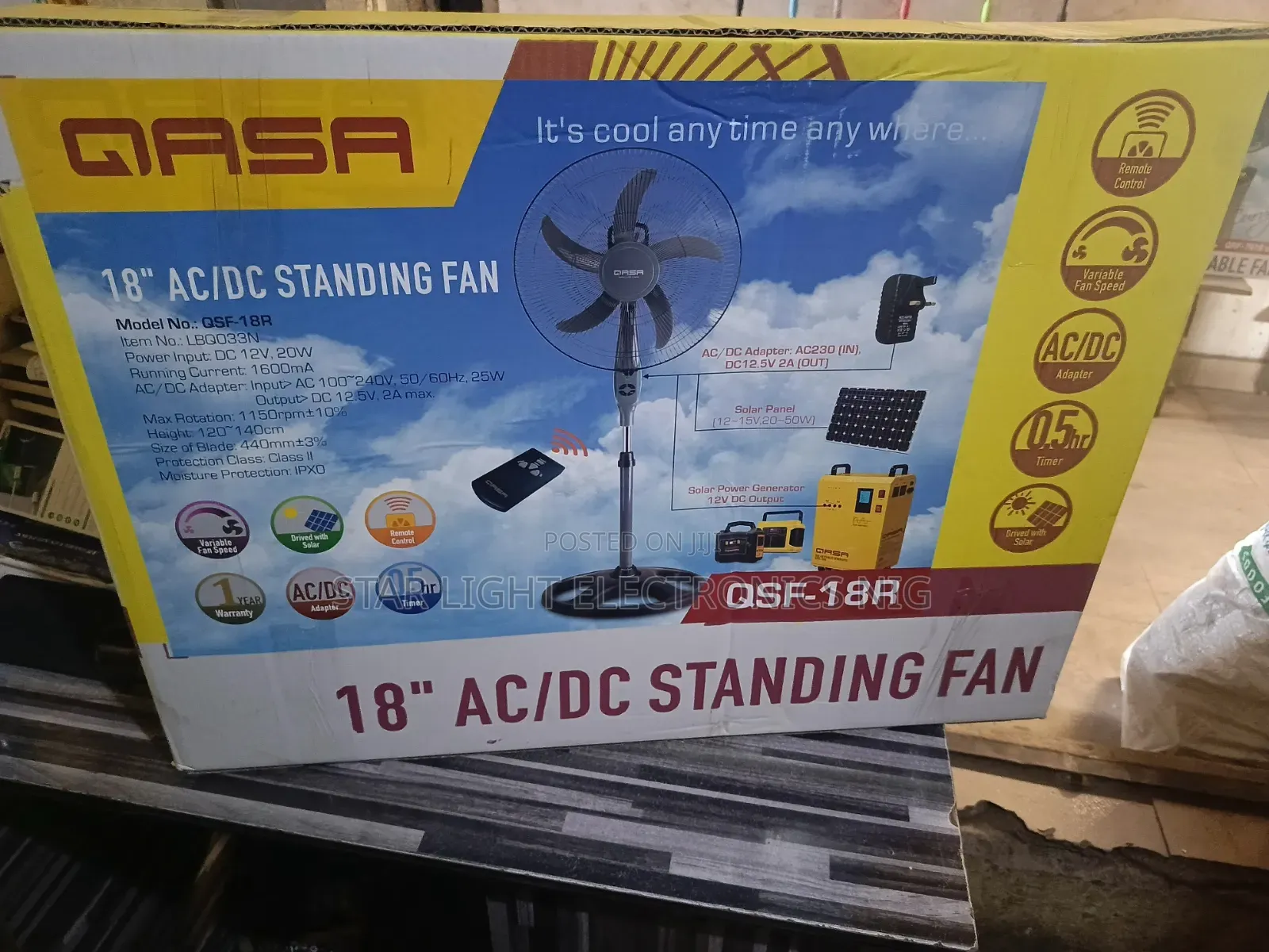 5 Blades Acdc Qasa Fan