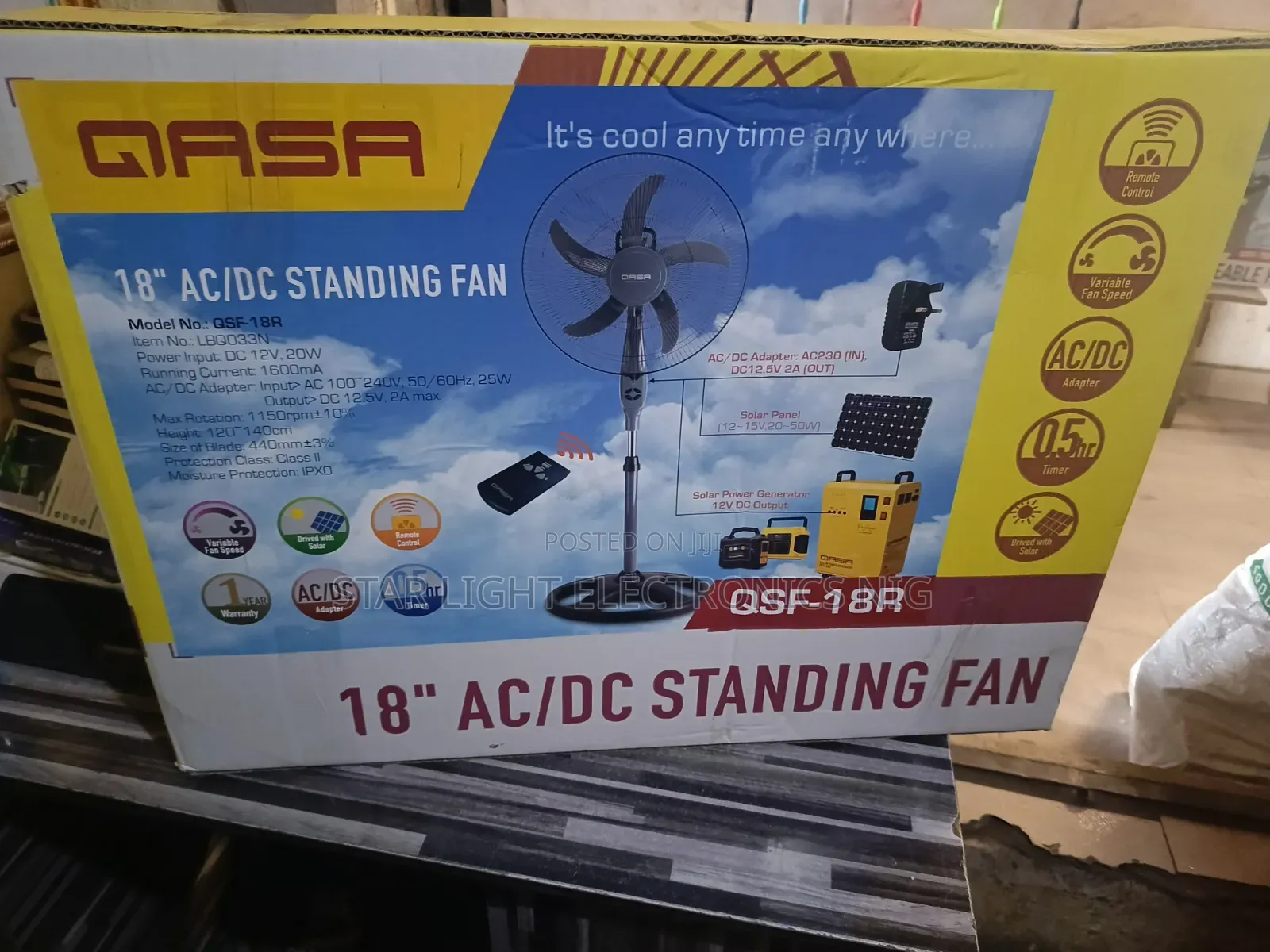5 Blades Acdc Qasa Fan