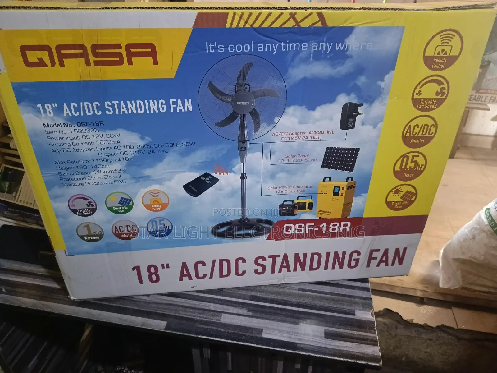 5 Blades Acdc Qasa Fan