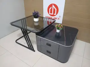 2 in 1 Center Table With Two Drawers