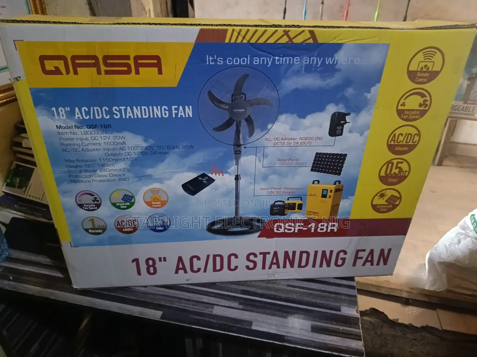 5 Blades Acdc Qasa Fan