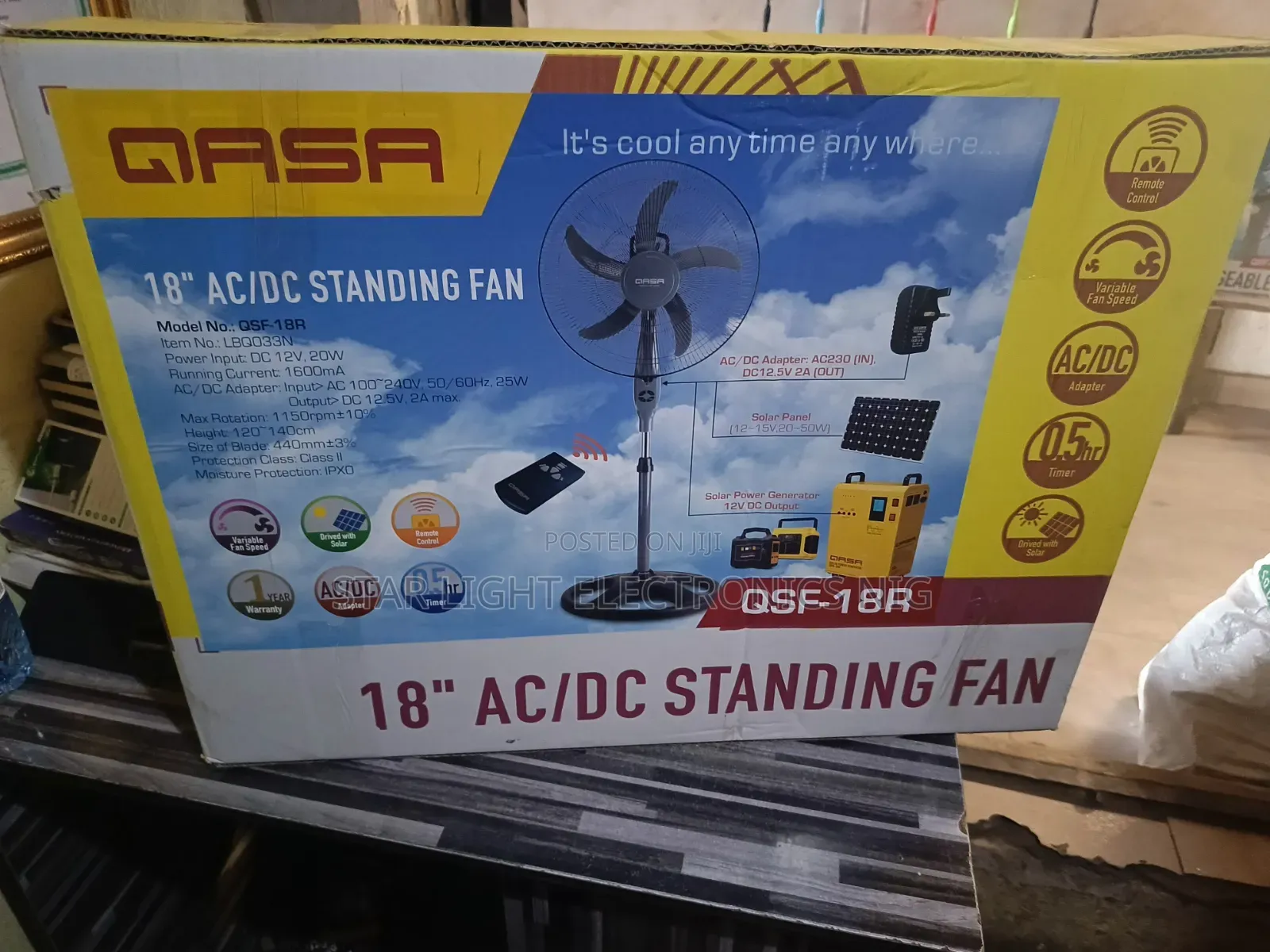 5 Blades Acdc Qasa Fan