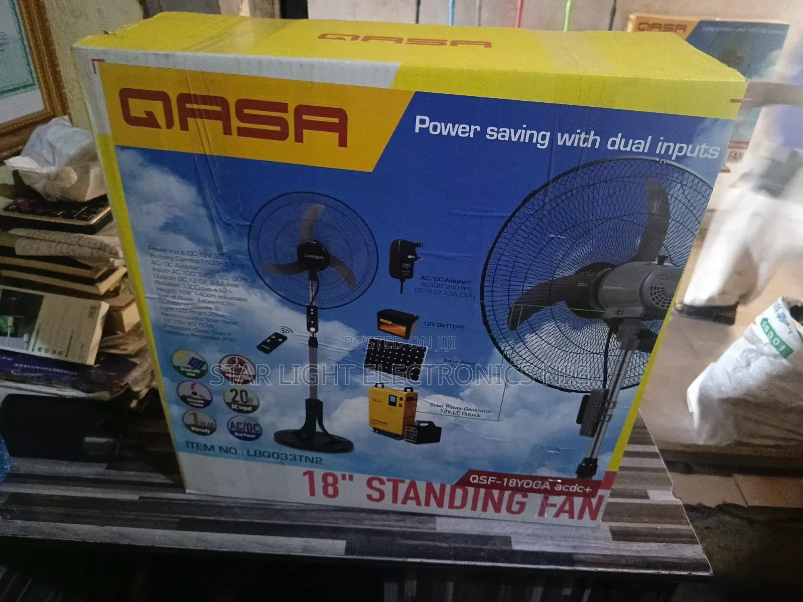 3 Blades Acdc Qasa Fan With Remote Control