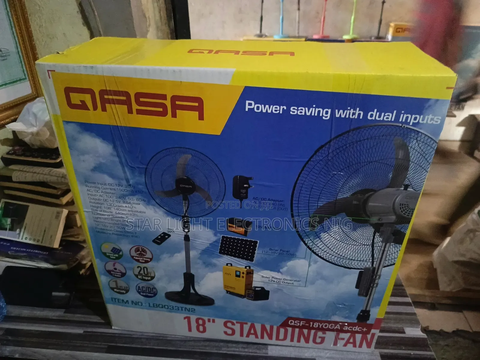 3 Blades Acdc Qasa Fan With Remote Control