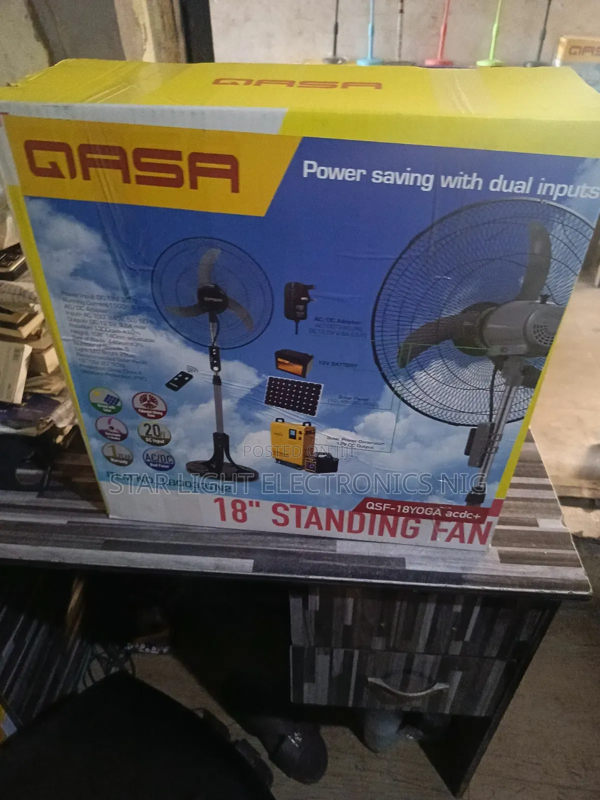 3 Blades Acdc Qasa Fan With Remote Control