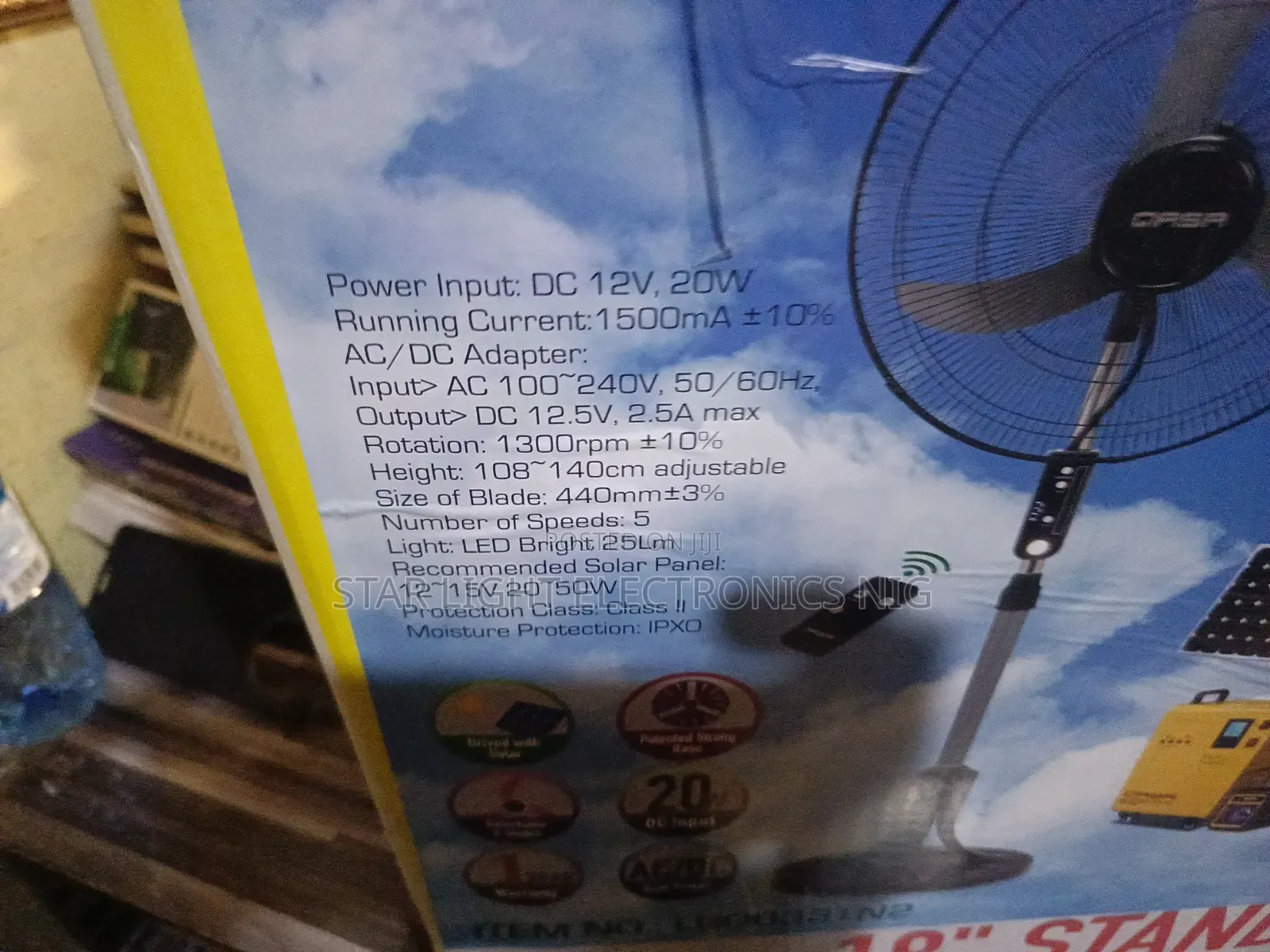 3 Blades Acdc Qasa Fan With Remote Control