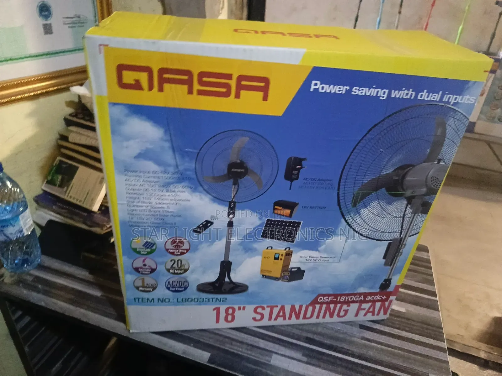 3 Blades Acdc Qasa Fan With Remote Control
