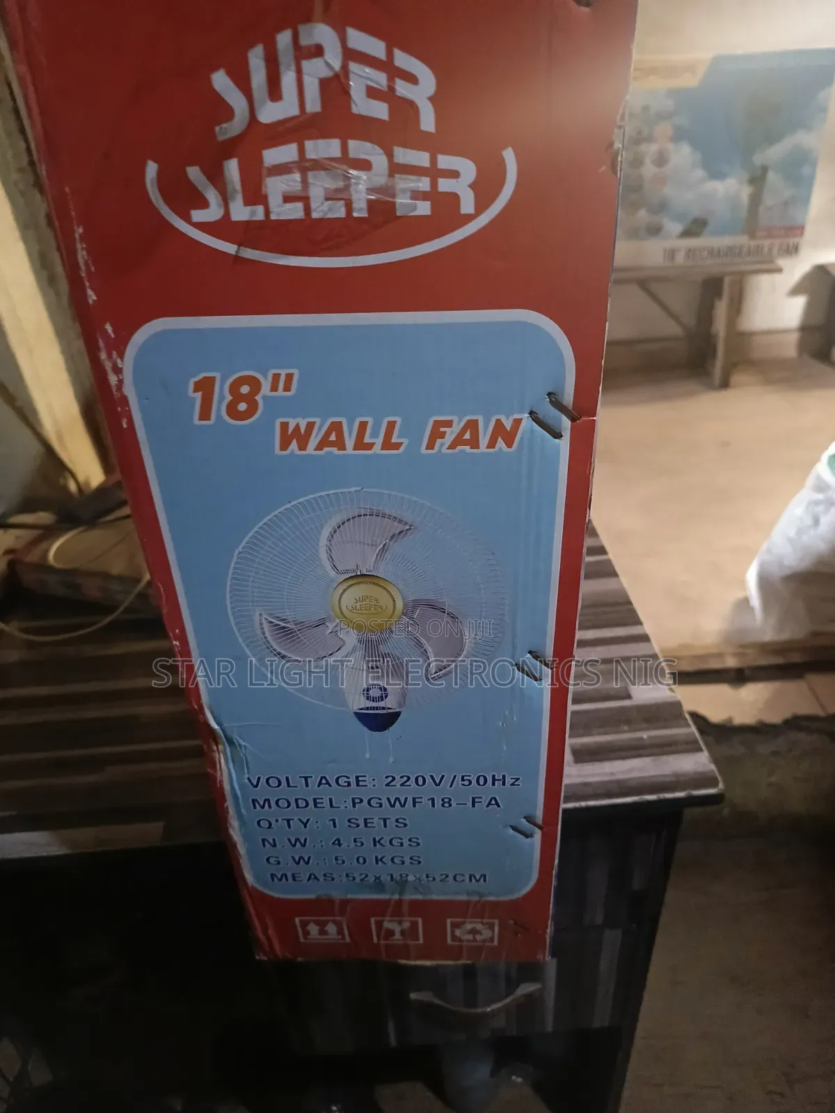 Metal Blades Wall Fan