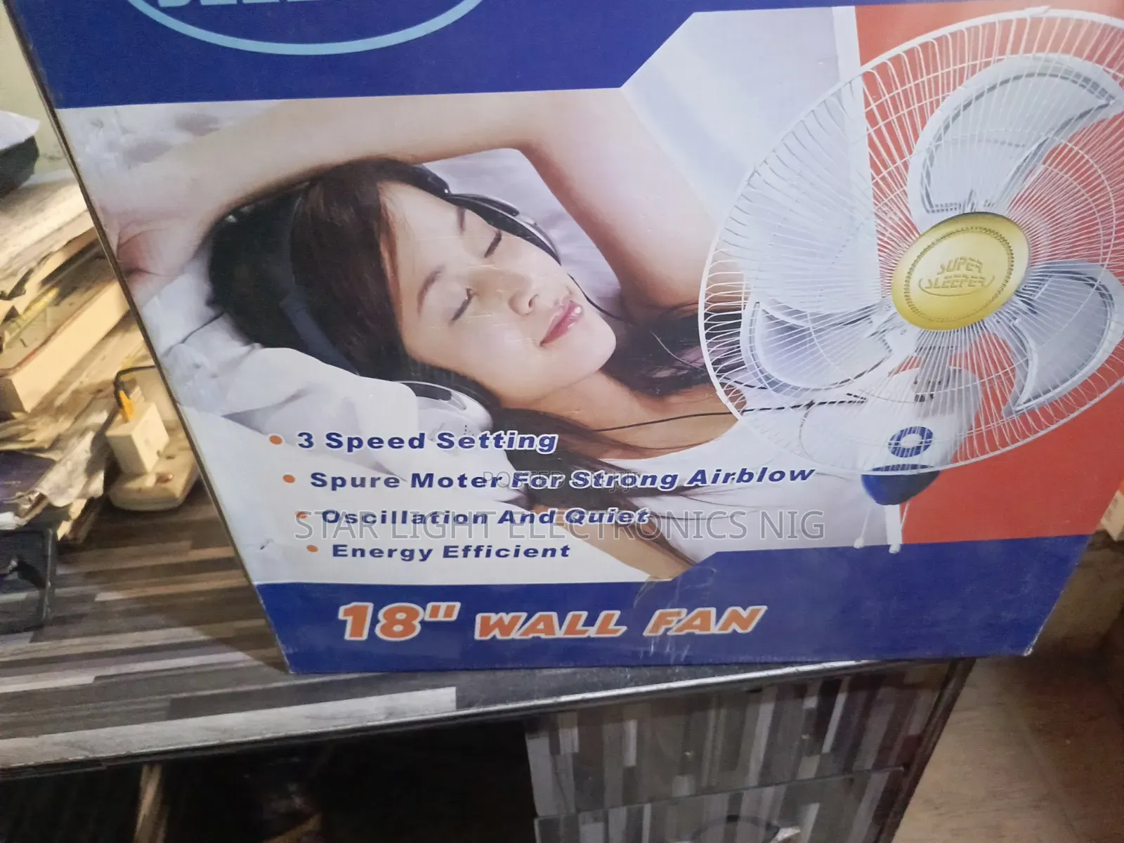 Metal Blades Wall Fan