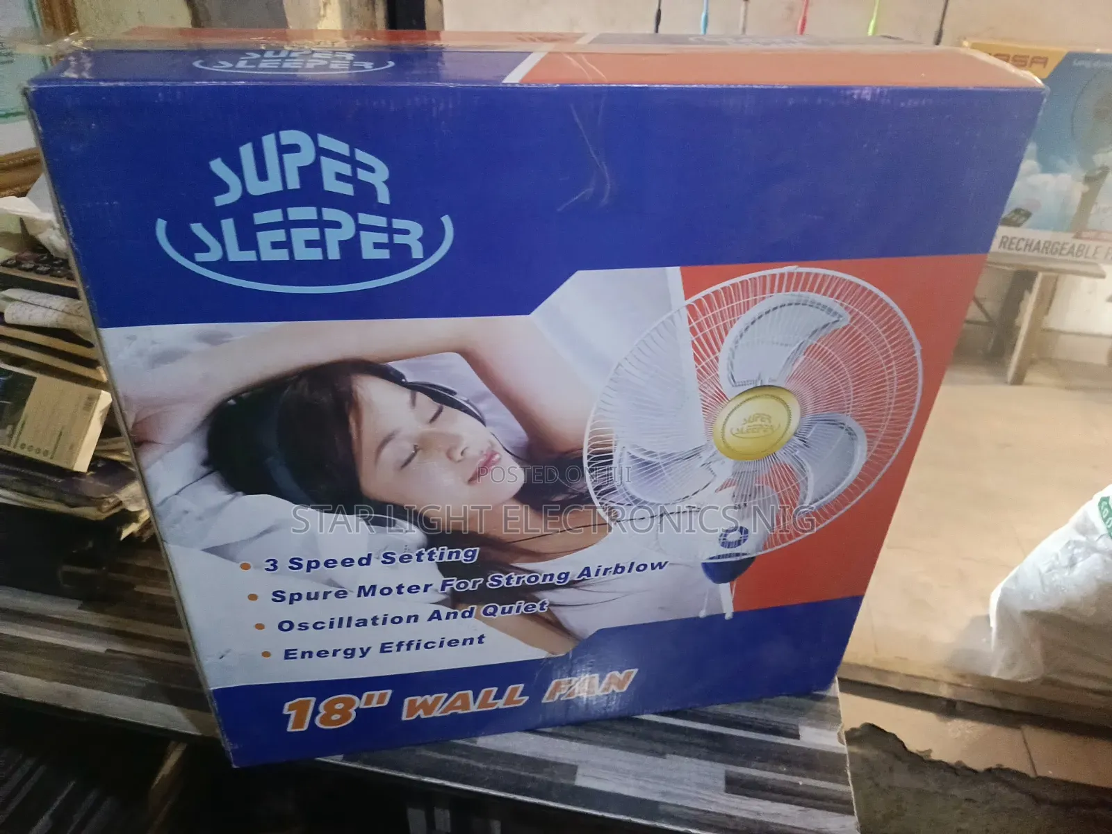 Metal Blades Wall Fan