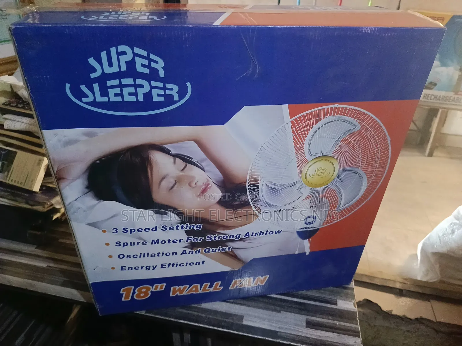 Metal Blades Wall Fan