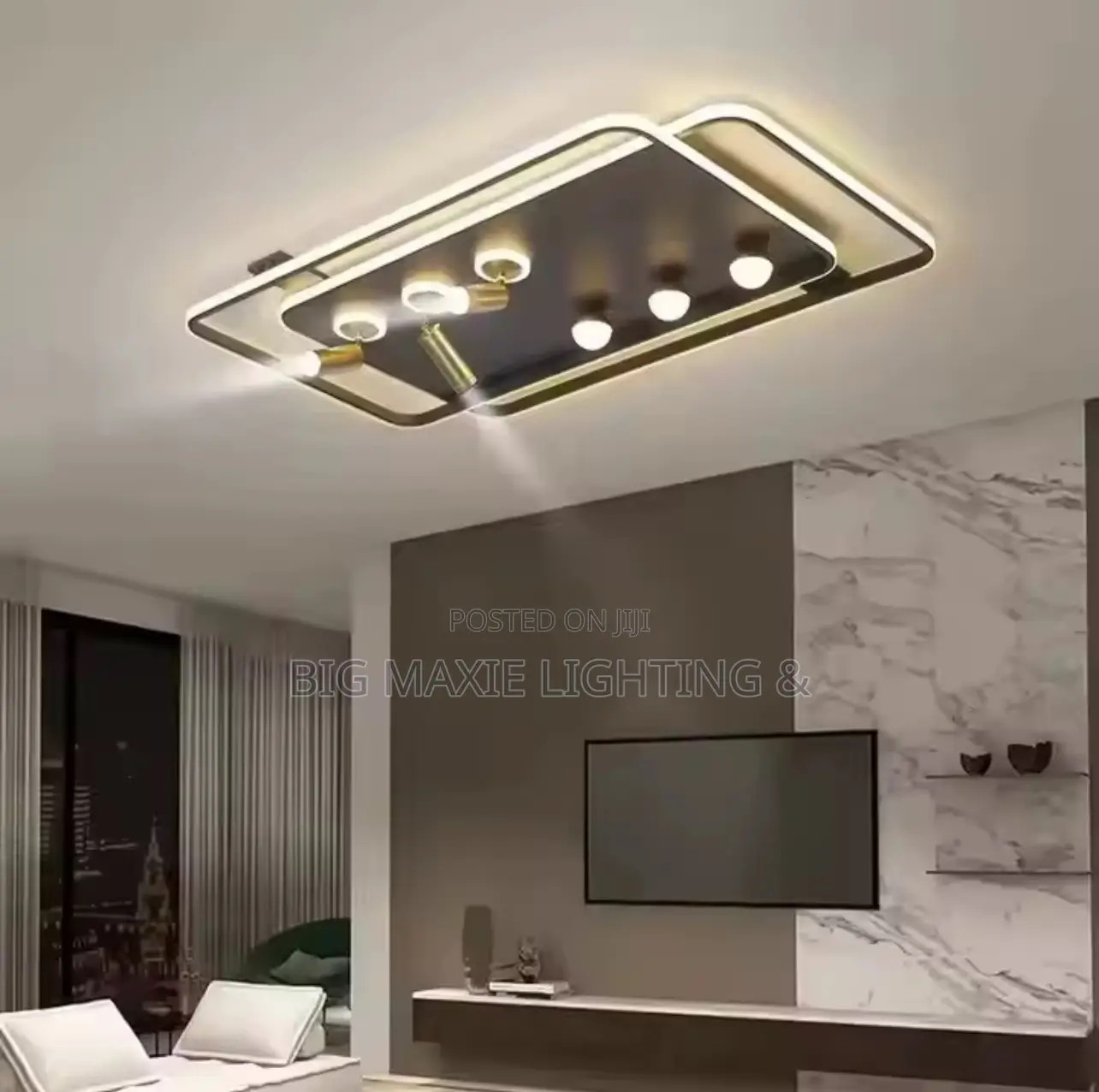 Luxury Ceiling Flush Chandelier With Track Light