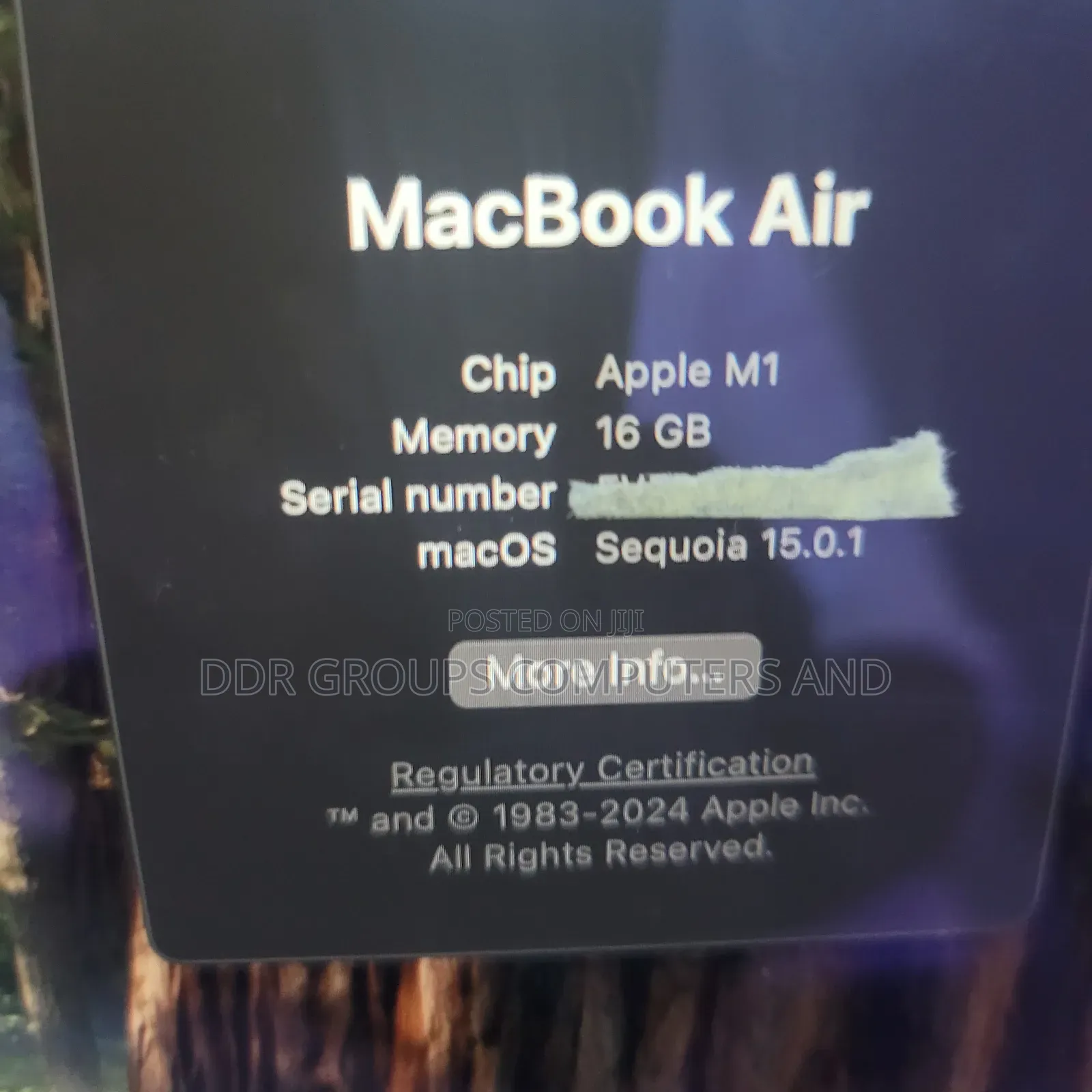 Laptop Apple MacBook Air 2020 M1 16GB Apple M1 SSD 256GB