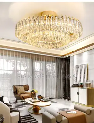 Luxury Double Layer Crystal Living Room Chandelier
