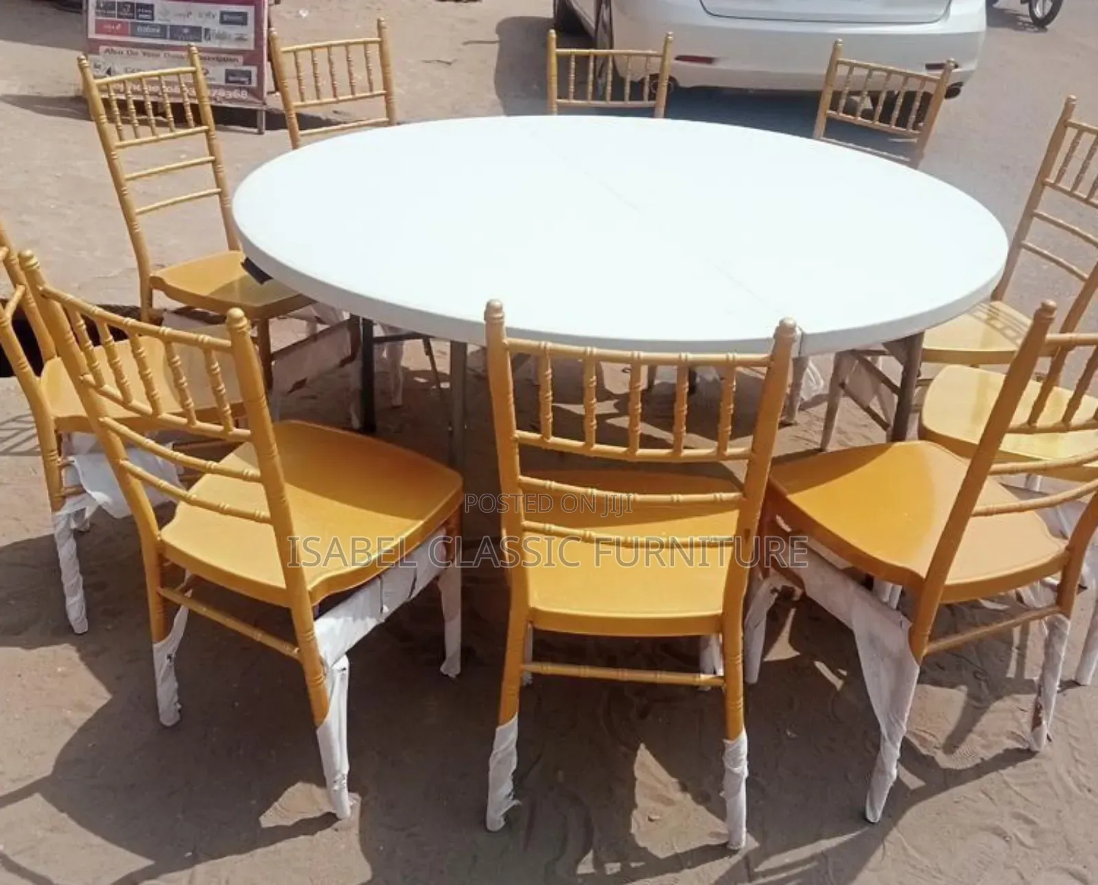 Bamboo Banquet Round Tables by 10 Seaters Imported Available Now