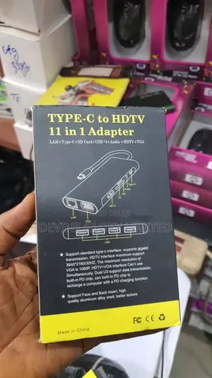 11-in-1 Usb-C Hub Hdmi Vga Lan Usb 3.0 Sd Tf Audio